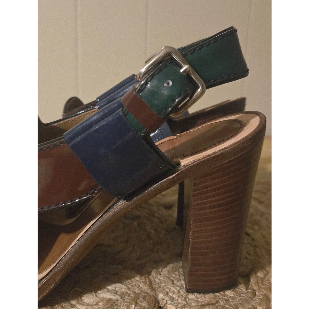 Prada Patent Leather Slingback Sandals Size EU 36 1/2 - US Size 6 - Picture 4 of 16